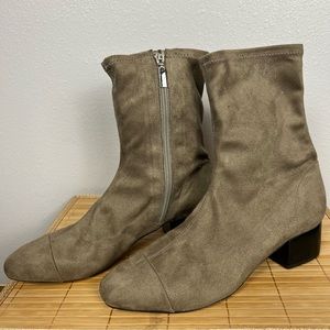 Schutz Messina Stretch Suede Bootie - Size 7.5